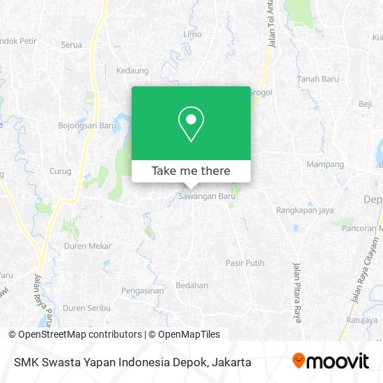 SMK Swasta Yapan Indonesia Depok map