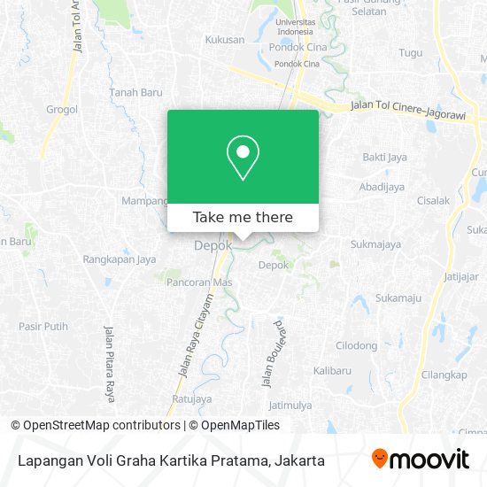 Lapangan Voli Graha Kartika Pratama map