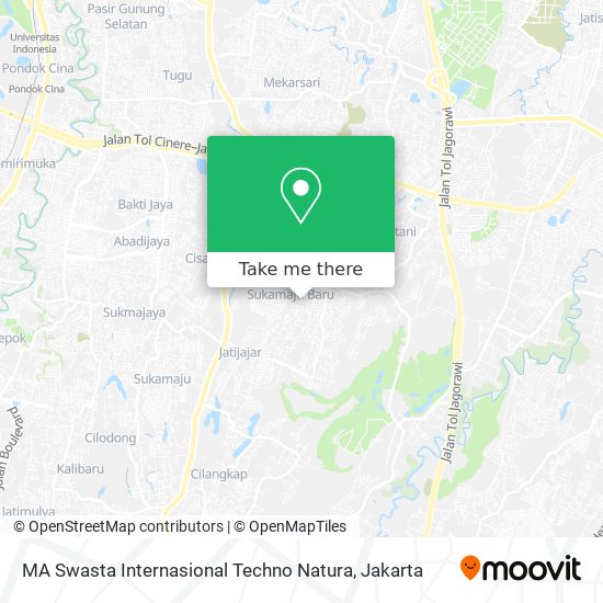 MA Swasta Internasional Techno Natura map