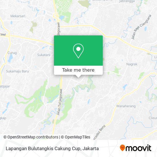 Lapangan Bulutangkis Cakung Cup map