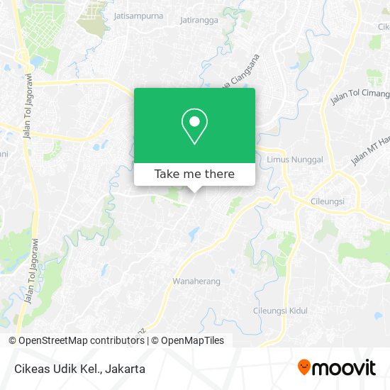 Cikeas Udik Kel. map