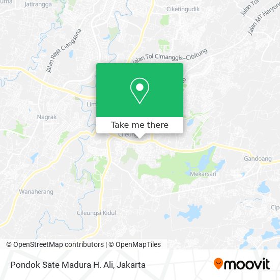 Pondok Sate Madura H. Ali map