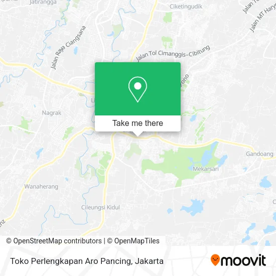 Toko Perlengkapan Aro Pancing map