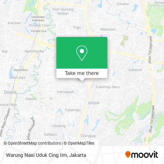 Warung Nasi Uduk Cing Iim map