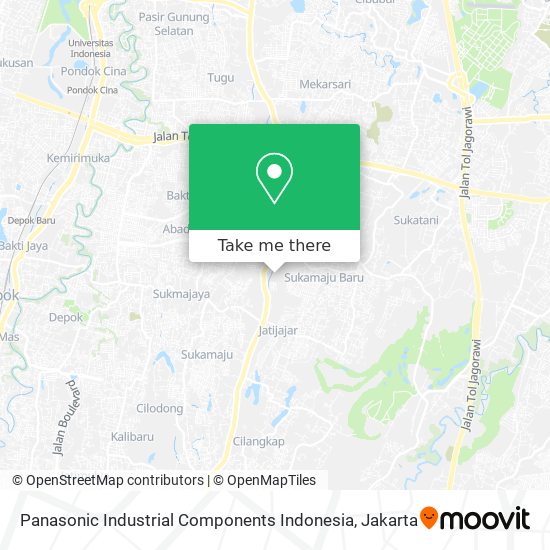 Panasonic Industrial Components Indonesia map