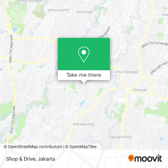 Shop & Drive map