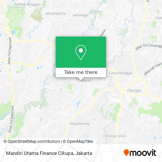 Mandiri Utama Finance Cikupa map