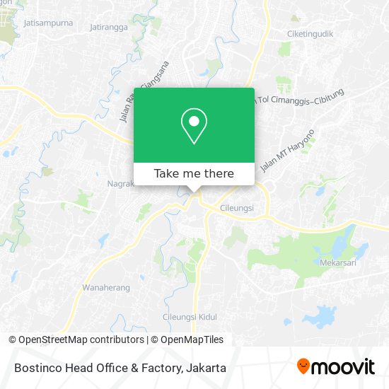 Bostinco Head Office & Factory map