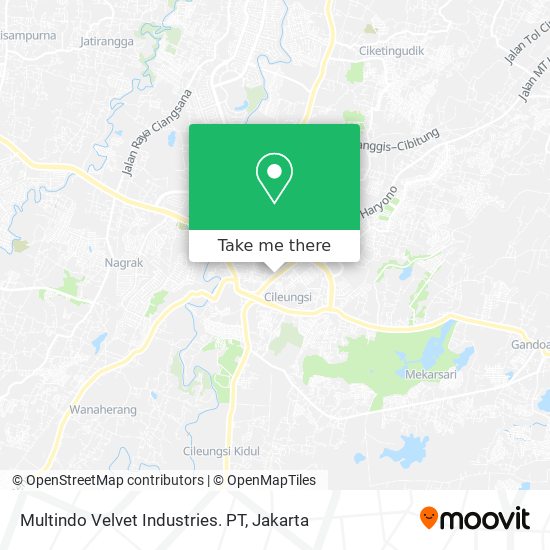 Multindo Velvet Industries. PT map