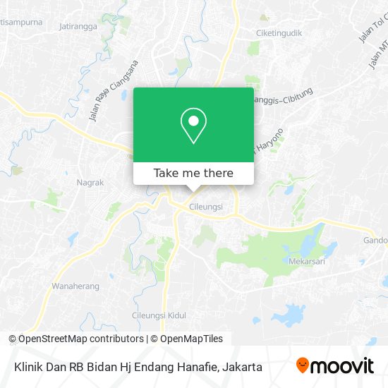 Klinik Dan RB Bidan Hj Endang Hanafie map