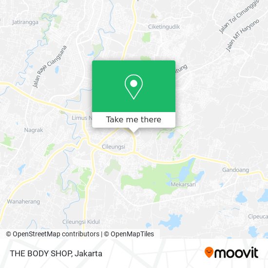 THE BODY SHOP map