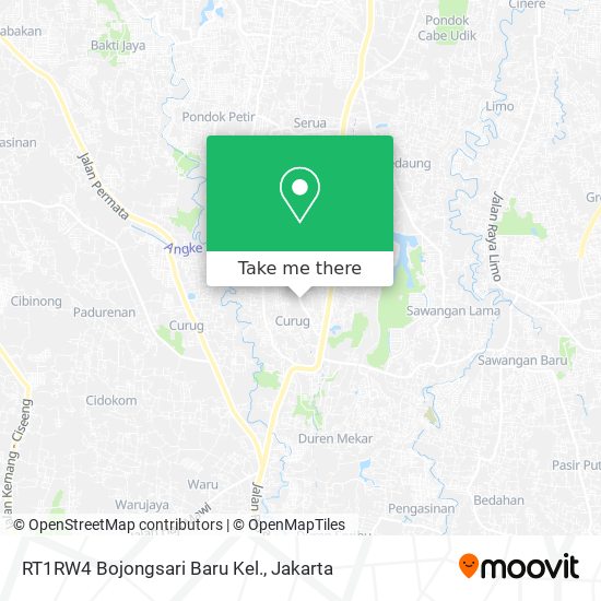 RT1RW4 Bojongsari Baru Kel. map