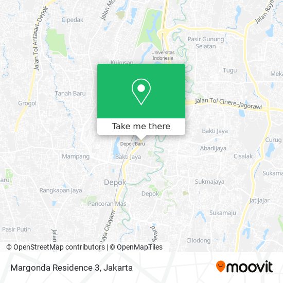 Margonda Residence 3 map
