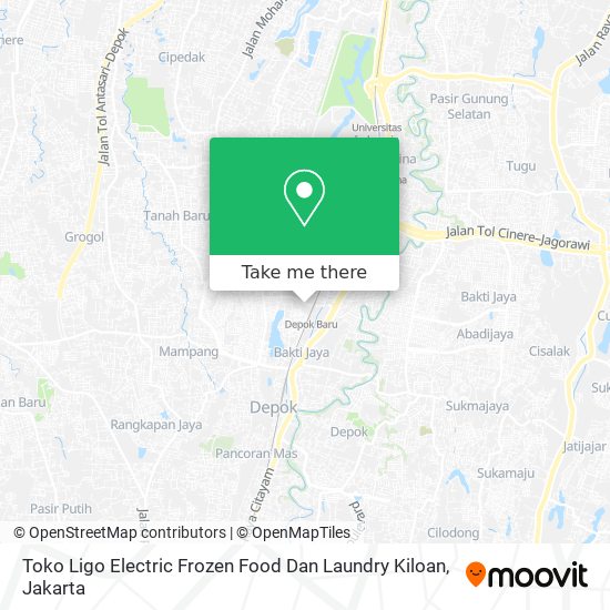 Toko Ligo Electric Frozen Food Dan Laundry Kiloan map