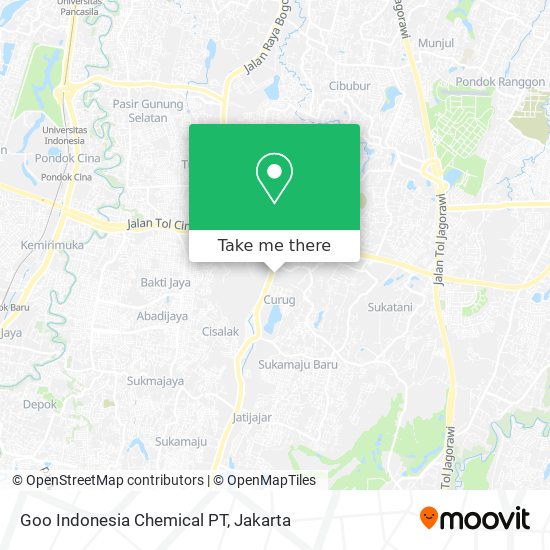 Goo Indonesia Chemical PT map