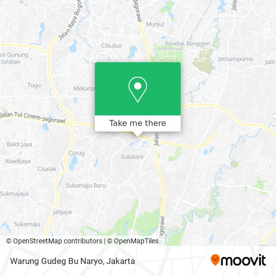 Warung Gudeg Bu Naryo map