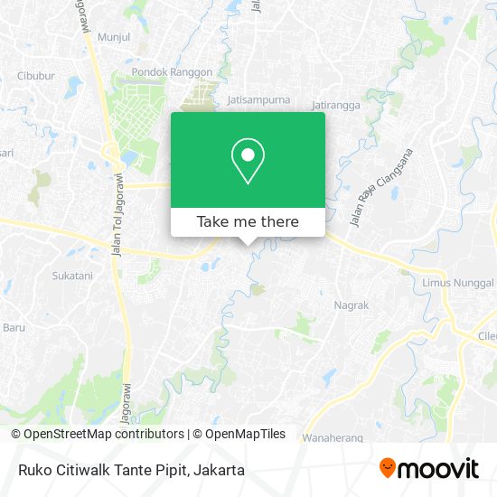 Ruko Citiwalk Tante Pipit map