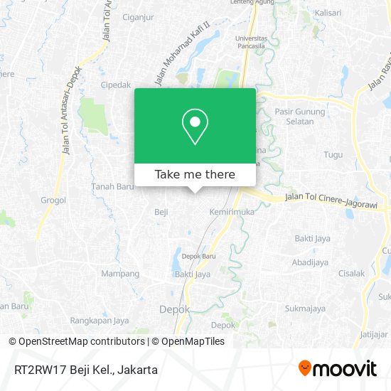 RT2RW17 Beji Kel. map