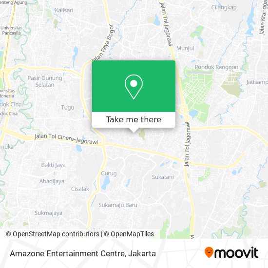 Amazone Entertainment Centre map