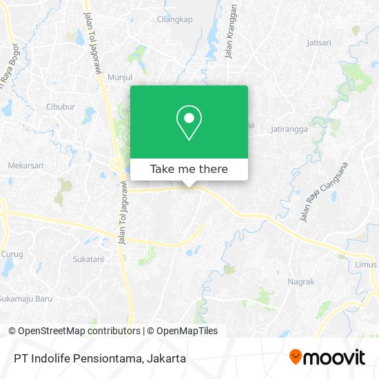 PT Indolife Pensiontama map