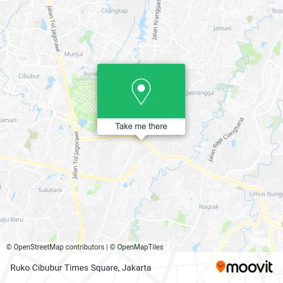 Ruko Cibubur Times Square map