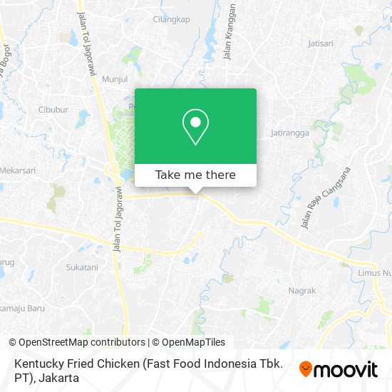 Kentucky Fried Chicken (Fast Food Indonesia Tbk. PT) map