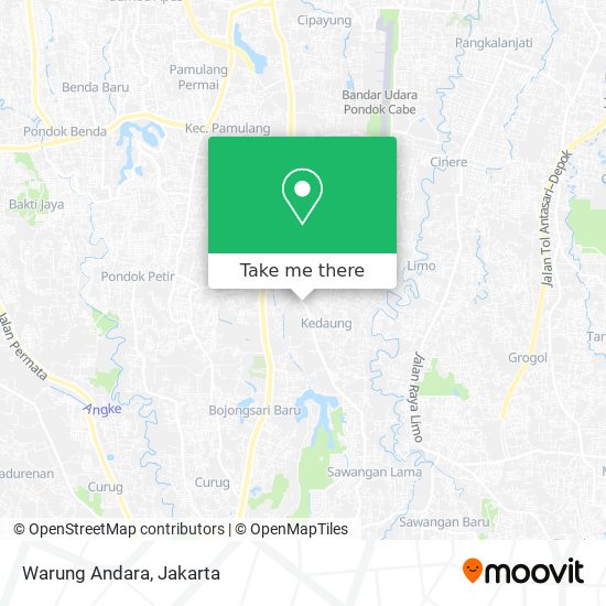 Warung Andara map