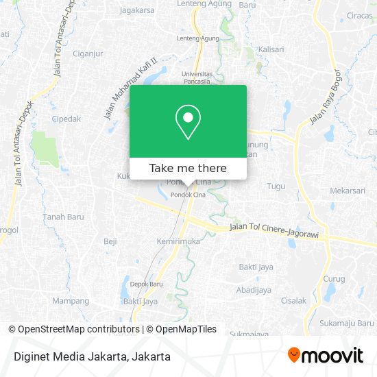 Diginet Media Jakarta map
