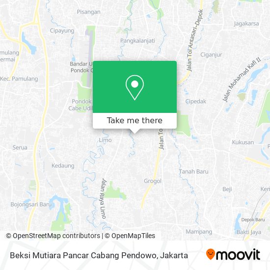 Beksi Mutiara Pancar Cabang Pendowo map