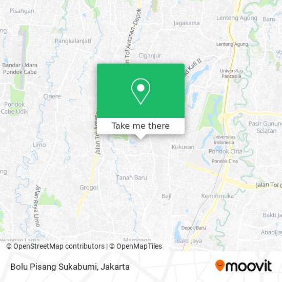 Bolu Pisang Sukabumi map