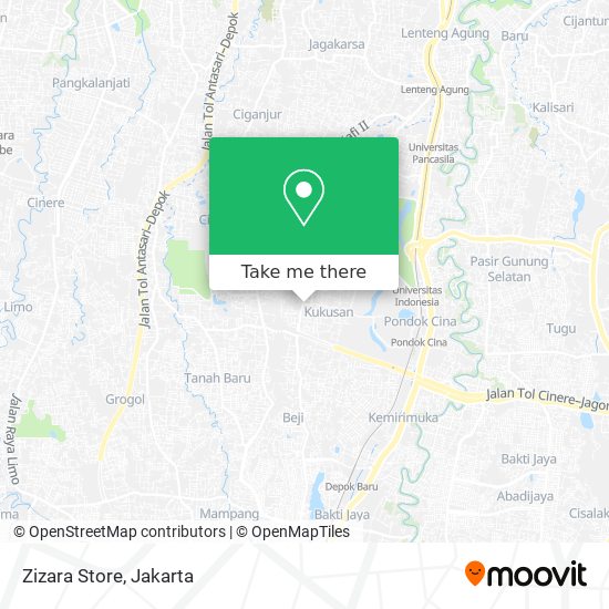 Zizara Store map