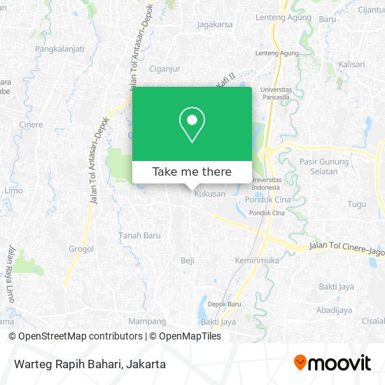 Warteg Rapih Bahari map