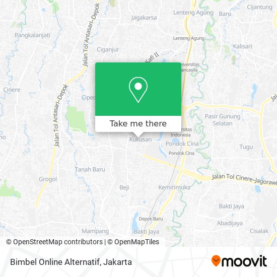 Bimbel Online Alternatif map