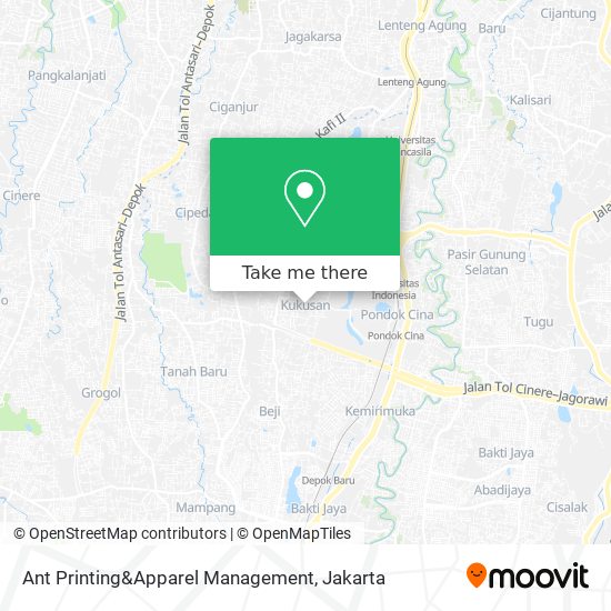 Ant Printing&Apparel Management map