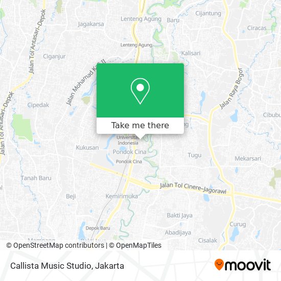 Callista Music Studio map