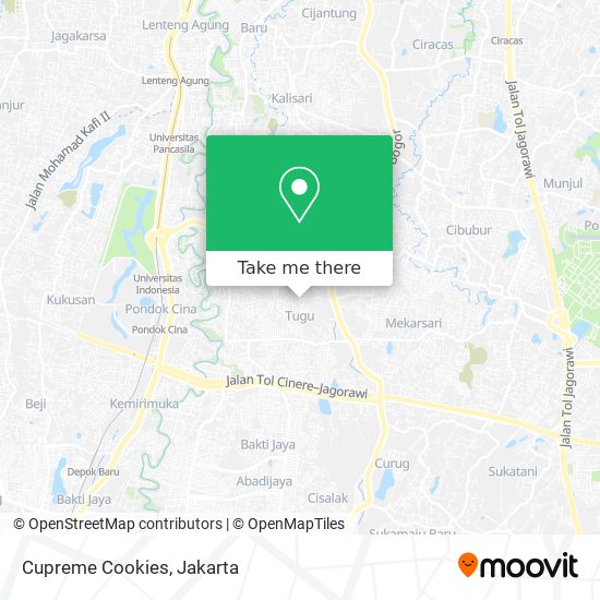 Cupreme Cookies map