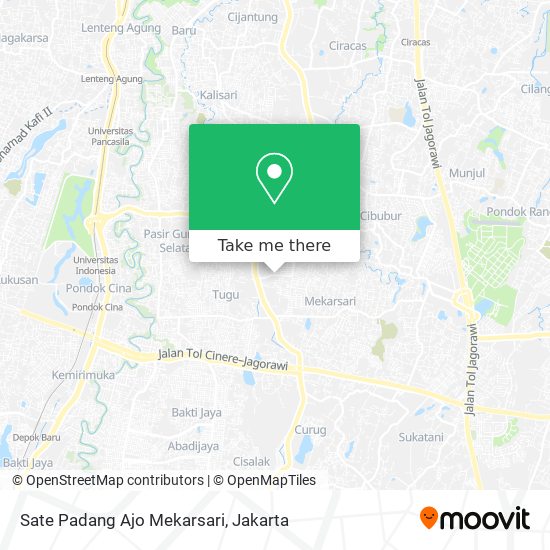 Sate Padang Ajo Mekarsari map