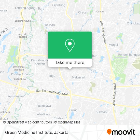 Green Medicine Institute map