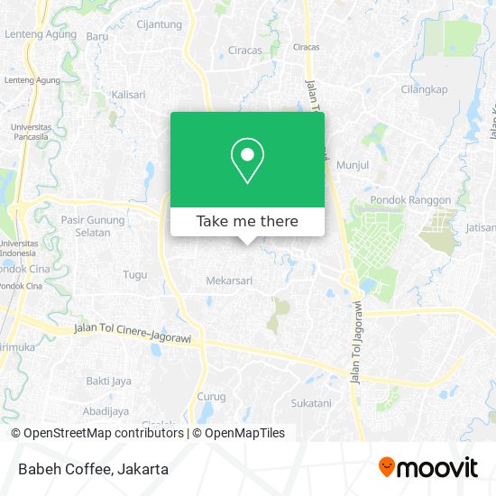 Babeh Coffee map