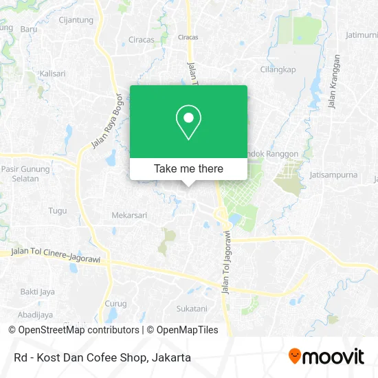 Rd - Kost Dan Cofee Shop map