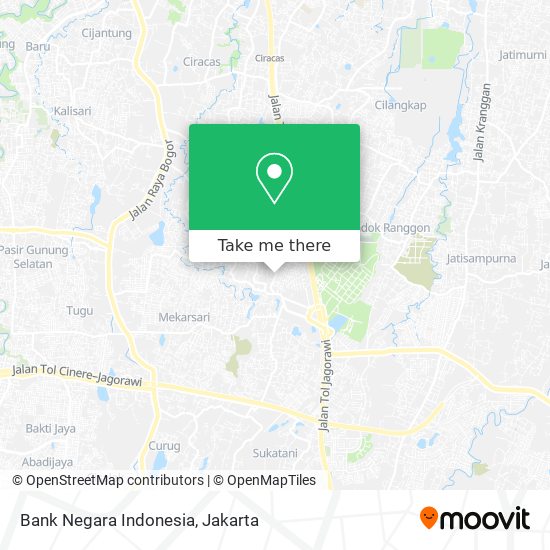 Bank Negara Indonesia map