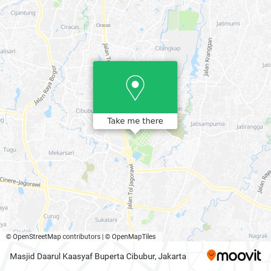 Masjid Daarul Kaasyaf Buperta Cibubur map