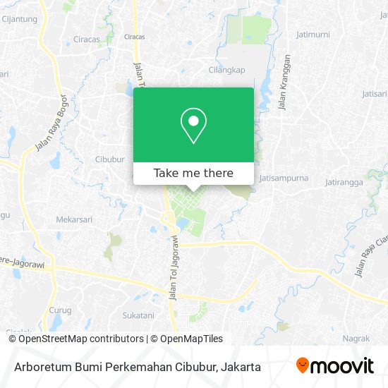 Arboretum Bumi Perkemahan Cibubur map