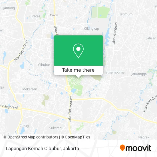 Lapangan Kemah Cibubur map