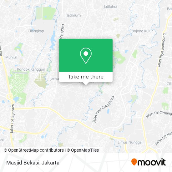 Masjid Bekasi map