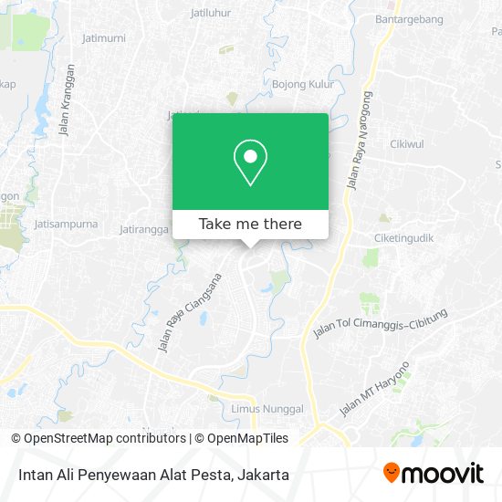 Intan Ali Penyewaan Alat Pesta map