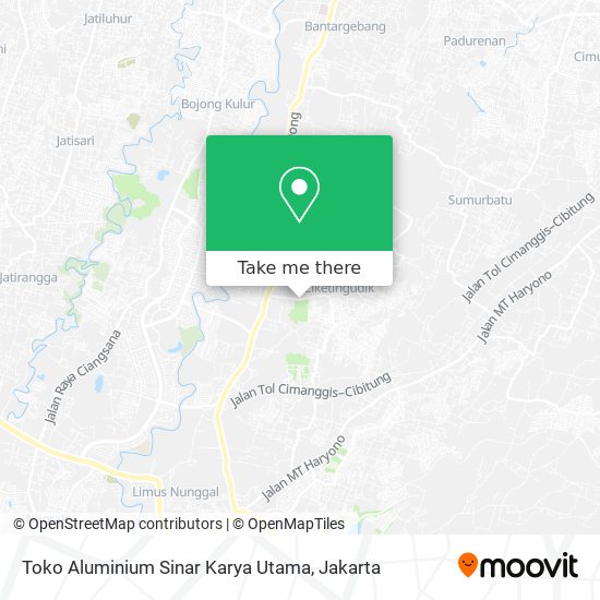 Toko Aluminium Sinar Karya Utama map