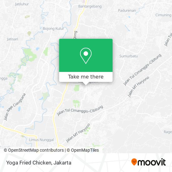 Yoga Fried Chicken map