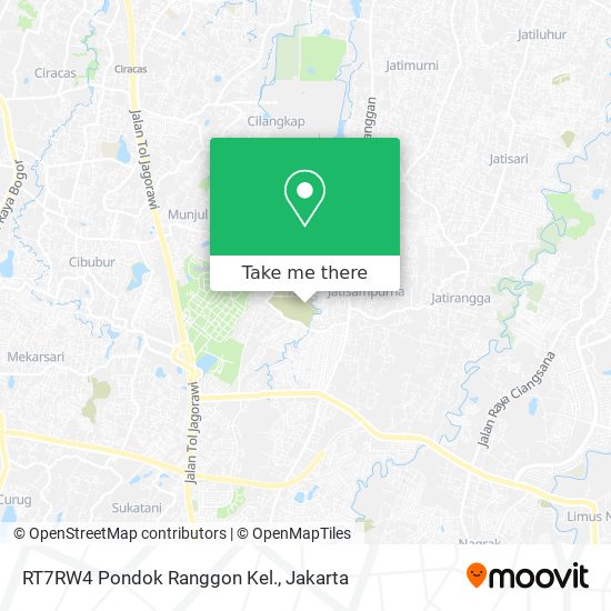 RT7RW4 Pondok Ranggon Kel. map