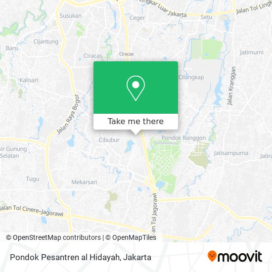 Pondok Pesantren al Hidayah map